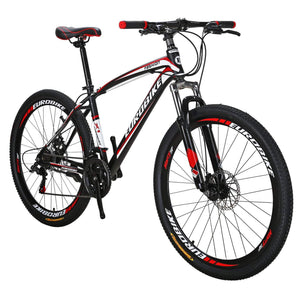 EUROBIKE X1 27.5 Inch Wheels Mountain Bike 21 Speed MTB Bicycle Suspension Fork Mountain Bicycle